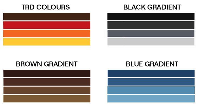 Broome body stripe kit - J78 Series Toyota Land Cruiser Troop Carrier colour reference