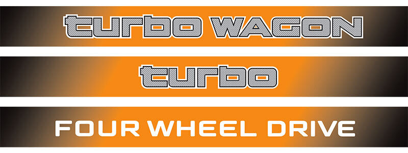 70 Series Land Cruiser Decal Body Stripe Kit (Talbot) - 71 Series/Bundera (1984–)