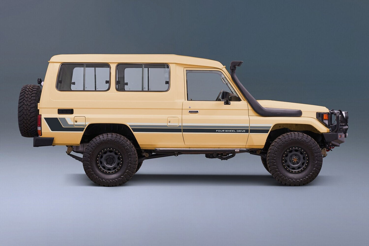 Touge source image 5 for Decal Body Stripe Kit (Renmark Type-2) - 75 Series (1985–1999)