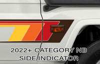 Broome body stripe kit - J78 Series Toyota Land Cruiser Troop Carrier side indicator detail