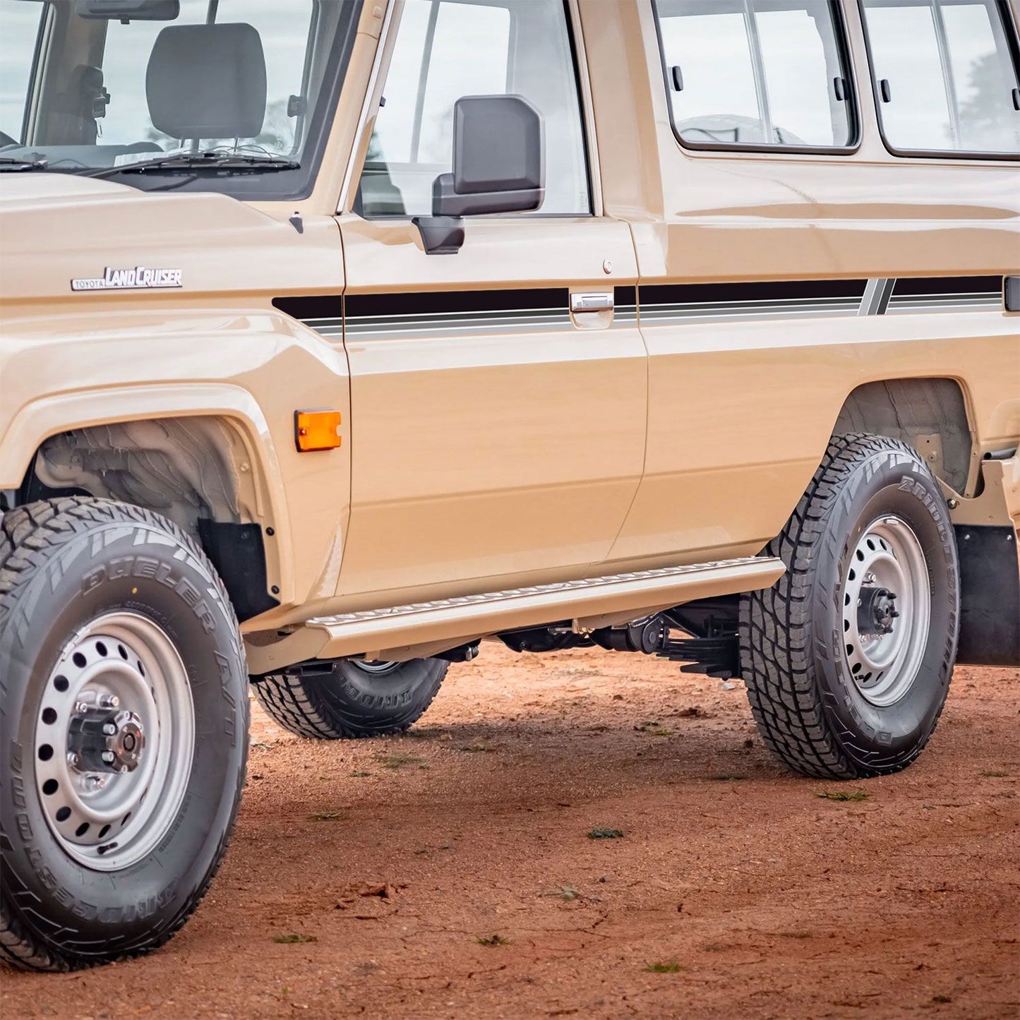 Touge source image 20 for Decal Body Stripe Kit (Mount Isa) - 78 Series Troop Carrier (1999-)
