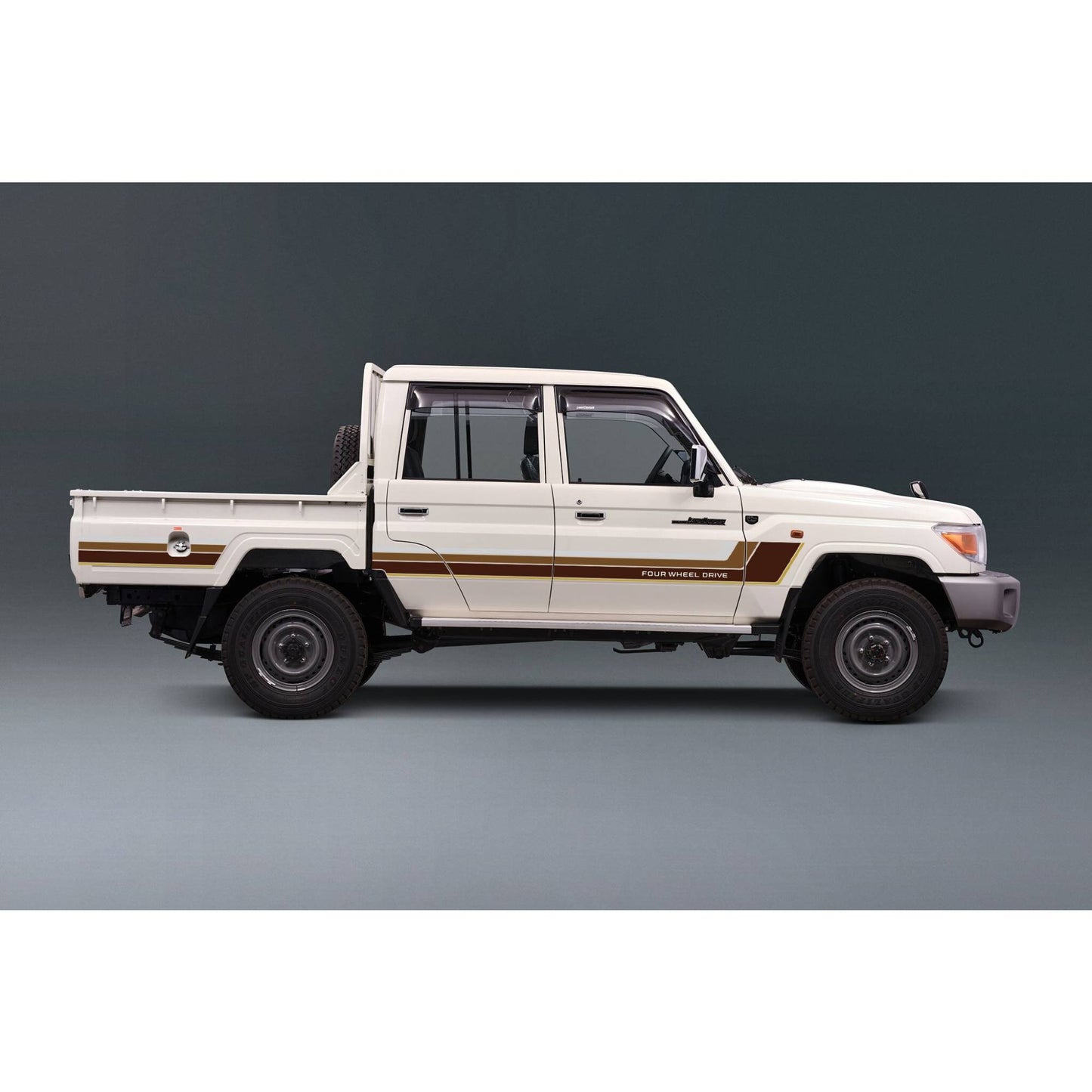 Decal Body Stripe Kit (Renmark) for the Toyota LandCruiser 79 Series Dual Cab (2012-) (view 2)