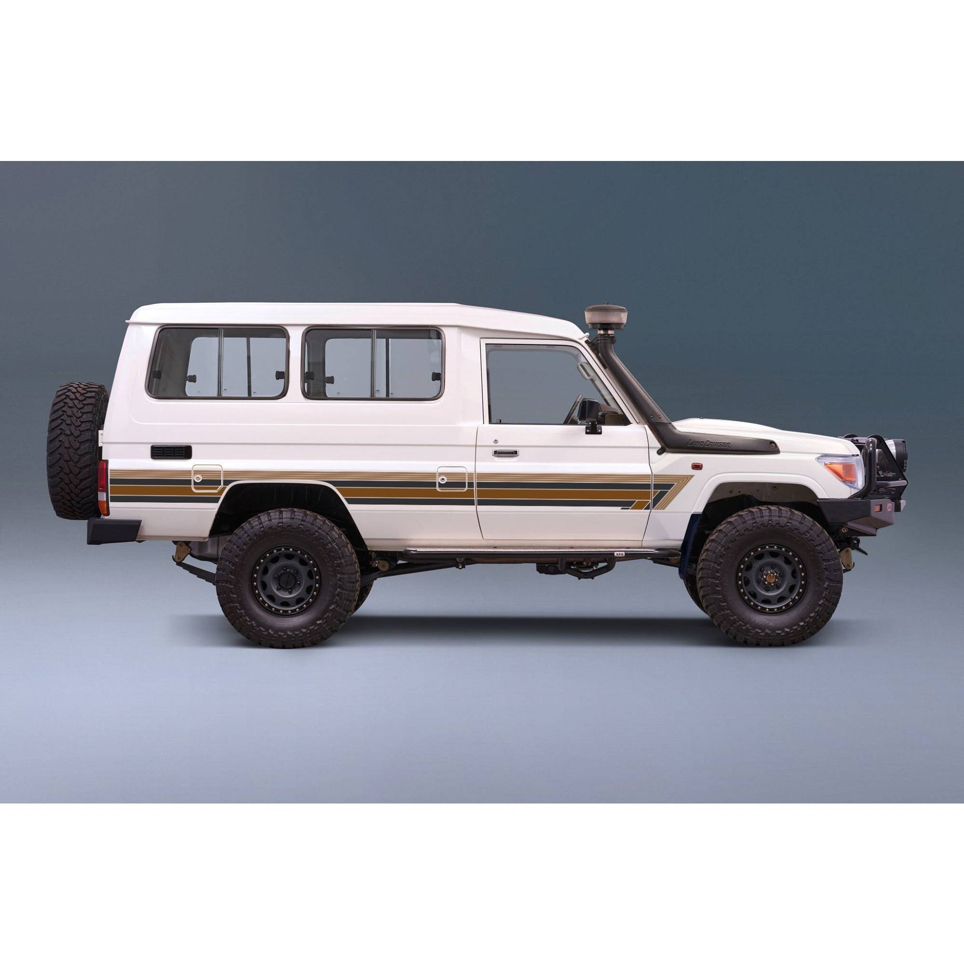 Decal Body Stripe Kit (Kiah River) for the Toyota LandCruiser 78 Series Troop Carrier (1999-)