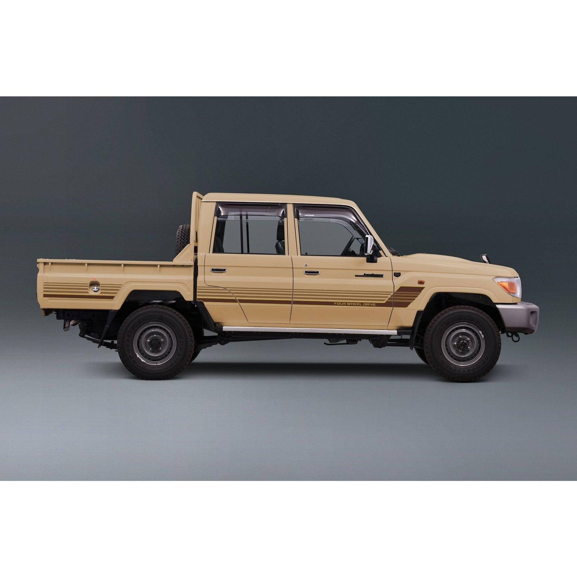 Decal Body Stripe Kit (Townsville) for the Toyota LandCruiser 79 Series Dual Cab (2012-) (view 9)