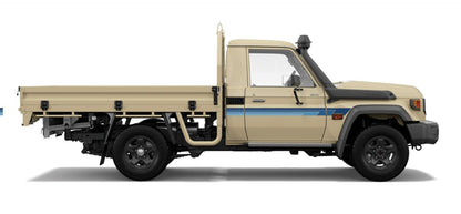 70 Series Land Cruiser Decal Body Stripe Kit (Broome Lite) - 75/79 Series Single Cab (1985-)