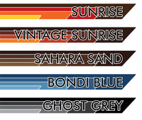 70 Series Land Cruiser Decal Body Stripe Kit (Broome Lite) - 79 Series Dual Cab (2012-)