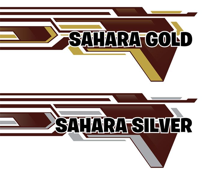 70 Series Land Cruiser Decal Body Stripe Kit (Doha) - 79 Series Dual Cab (2012-)