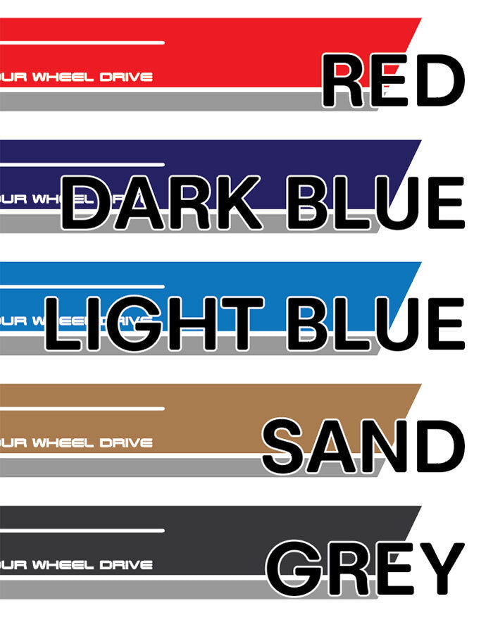 70 Series Land Cruiser Decal Body Stripe Kit (Fairbridge) - 73/74 Series (1984–1990)