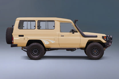 70 Series Land Cruiser Decal Body Stripe Kit (RV-Tracks) - 75 Series (1985–1999)