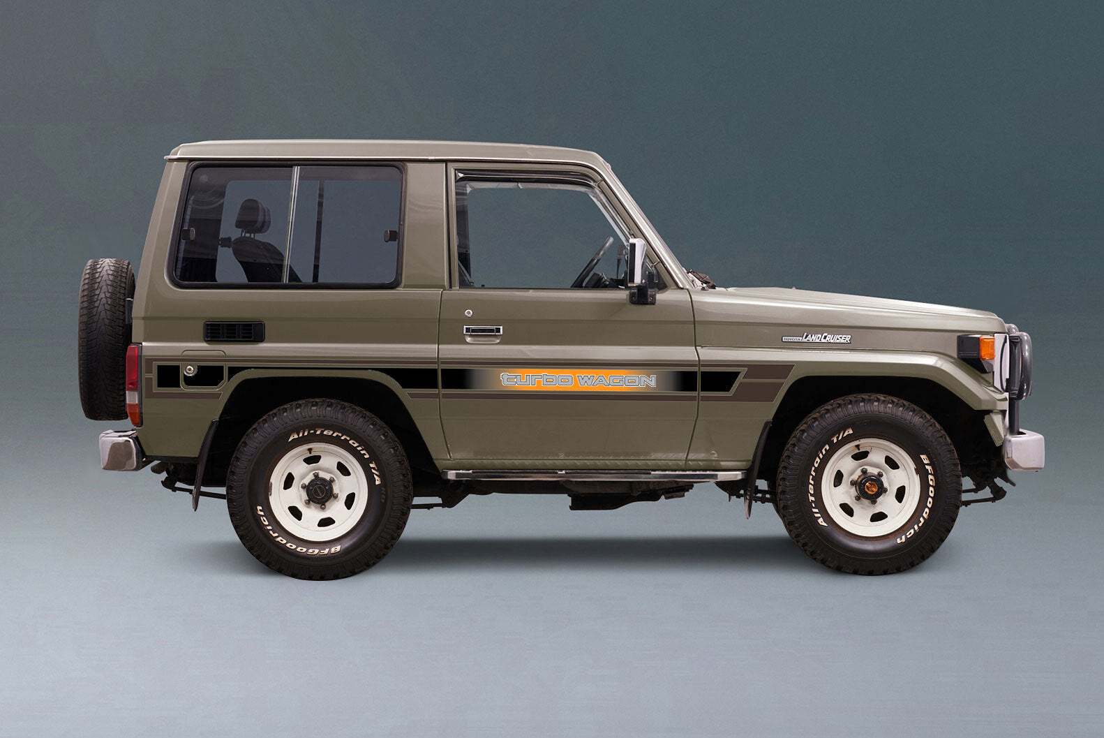 70 Series Land Cruiser Decal Body Stripe Kit (Talbot) -  71 Series/Bundera (1984–)