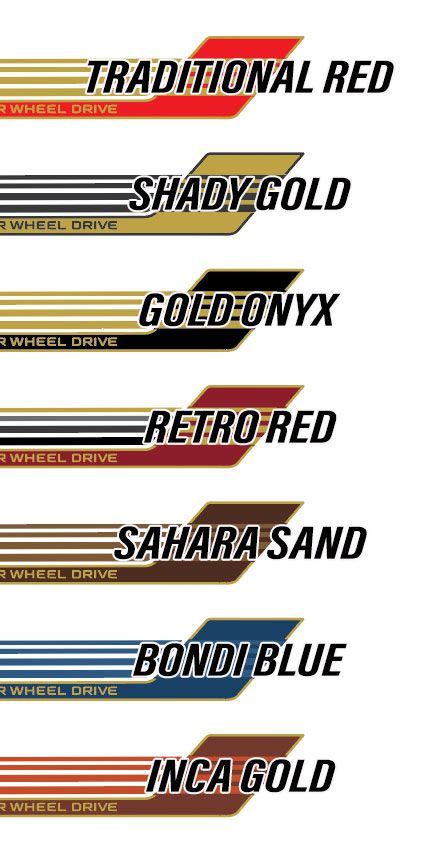 70 Series Land Cruiser Decal Body Stripe Kit (Townsville) - 76 Series (2007-)