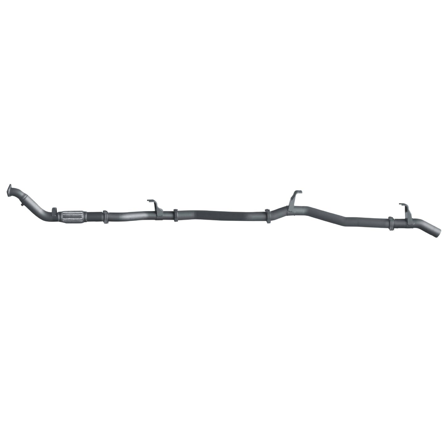 70 Series Land Cruiser Extreme Duty Exhaust - 76 Series Wagon with Auxiliary Fuel Tank (01/2007 - 10/2016)