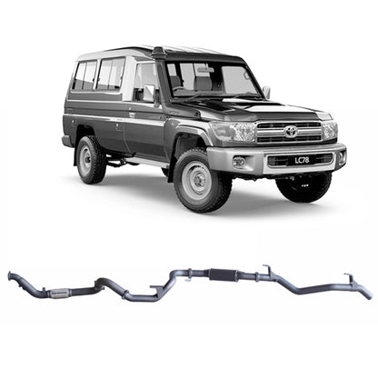 Toyota Land Cruiser Redback Extreme Duty Exhaust for Toyota Landcruiser 78 Series Troop Carrier (03/2007 - 10/2016)