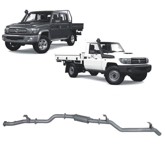 Extreme Duty 3" DPF Back Exhaust - 79 Series w/ Auxiliary Fuel Tank (11/2016 - On)