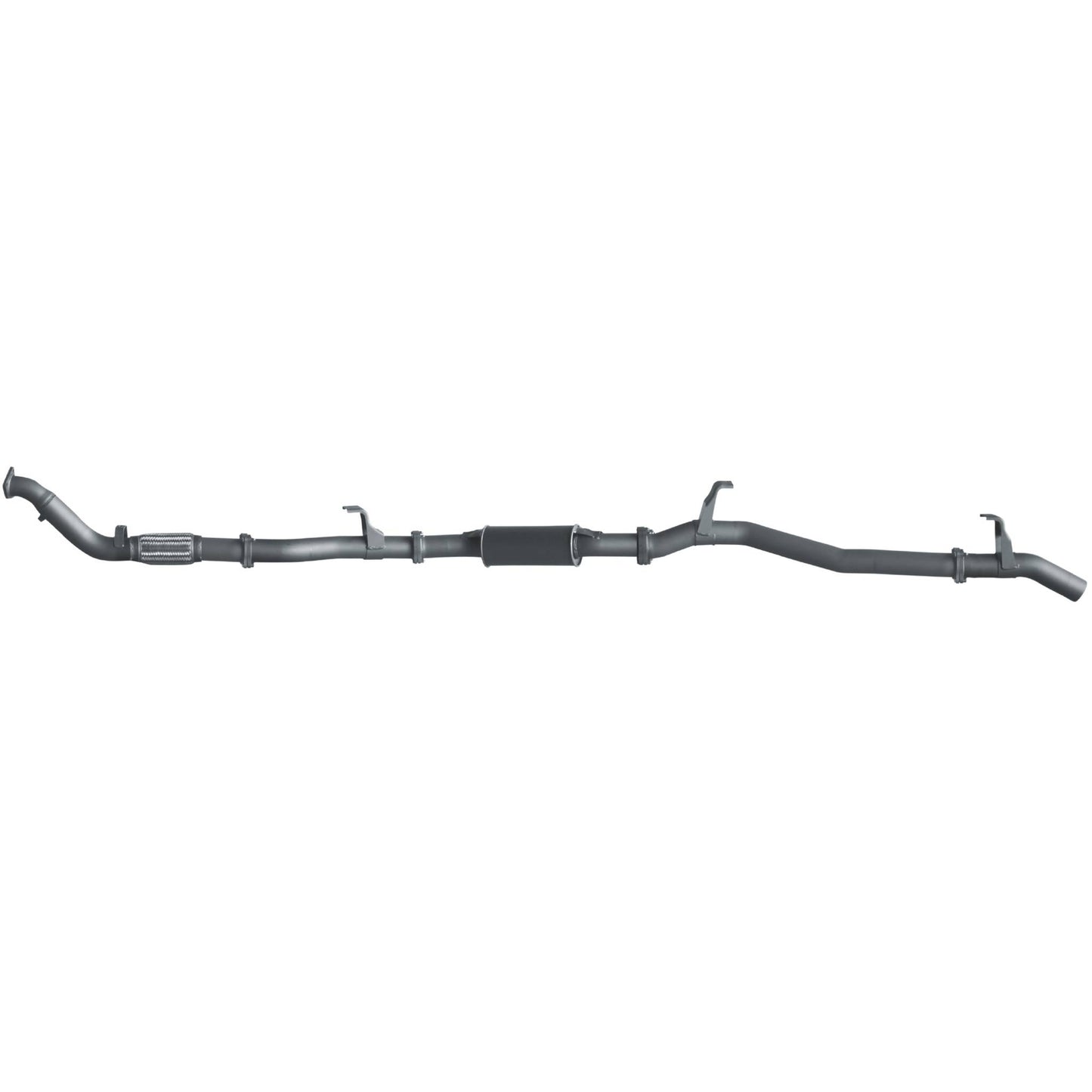 Extreme Duty 3" Turbo Back Exhaust for the Toyota LandCruiser 76 Series Wagon w/ Auxiliary Fuel Tank (01/2007 - 10/2016)