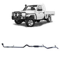 Extreme Duty 3" Factory Dump Pipe Back Exhaust - 79 Series 4.2L TD (01/2001 - 01/2007)