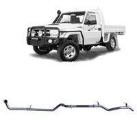 Extreme Duty 3" Factory Dump Pipe Back Exhaust - 79 Series 4.2L TD (01/2001 - 01/2007)