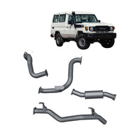 Extreme Duty 3" DPF Back Exhaust for the Toyota LandCruiser 78 Series Troop Carrier (11/2016 - On) (view 2)